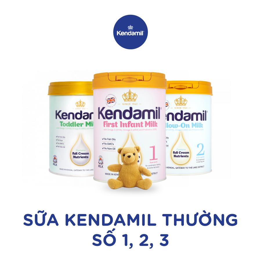 Sữa Kendamil dành cho trẻ giai đoạn từ 0 - 36 tháng tuổi.